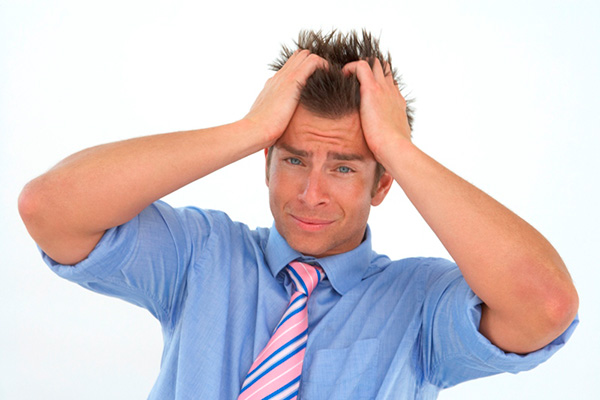 Stressed employee