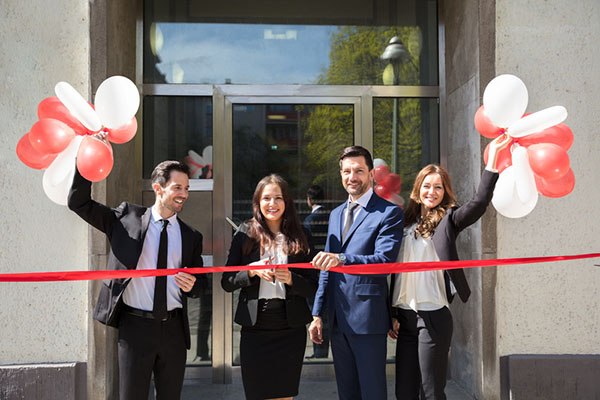 New business ribbon cutting