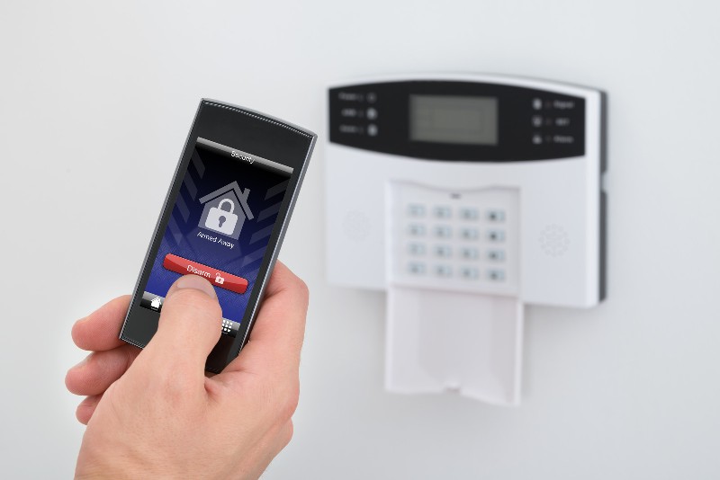 Home security system with phone app