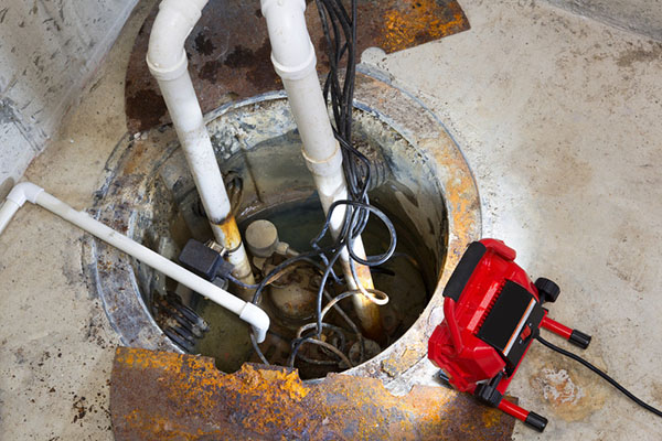Basement sump pump