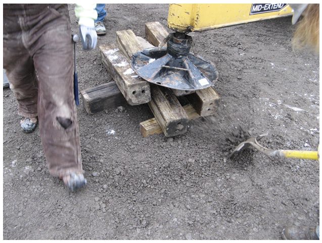 Crane Outrigger on Uneven Surface