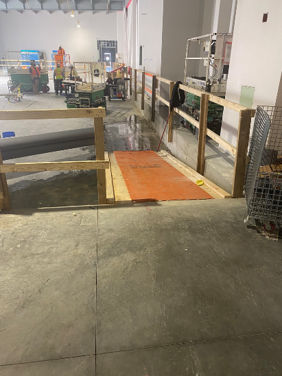 nonslip mat on indoor ramp