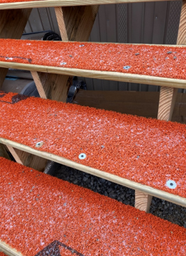 nonslip mat on stairs