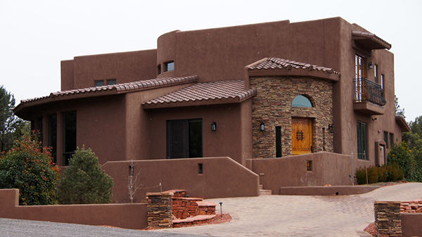 Stucco house