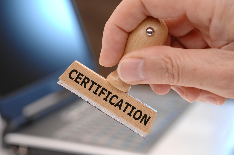 Certification stamp