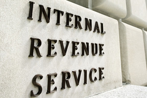 Outside of an IRS building