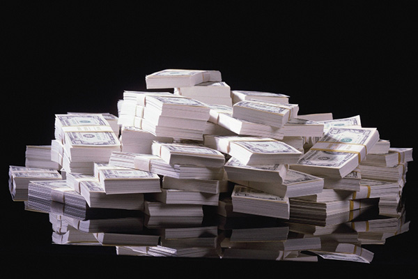 Stack of bills