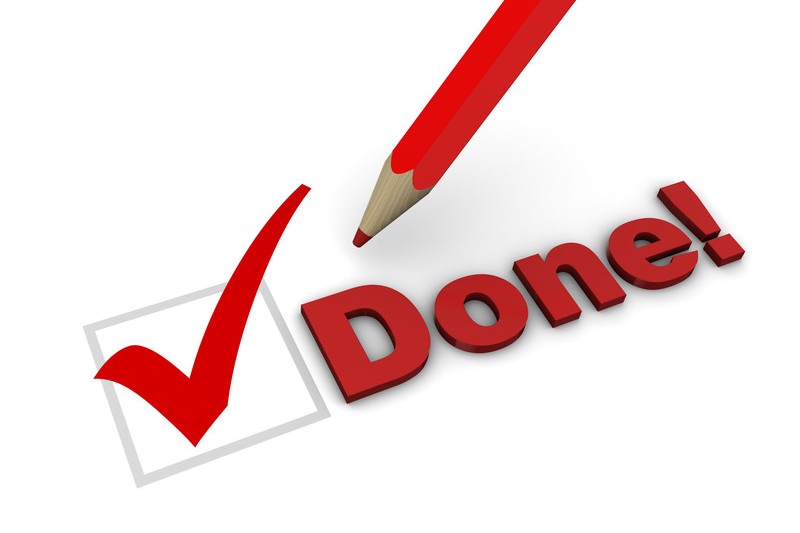 Checkmark done