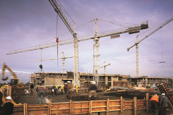 Industrial construction site