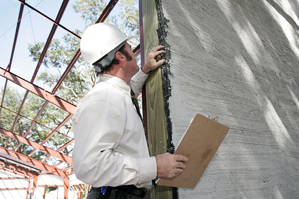 Building inspection stucco