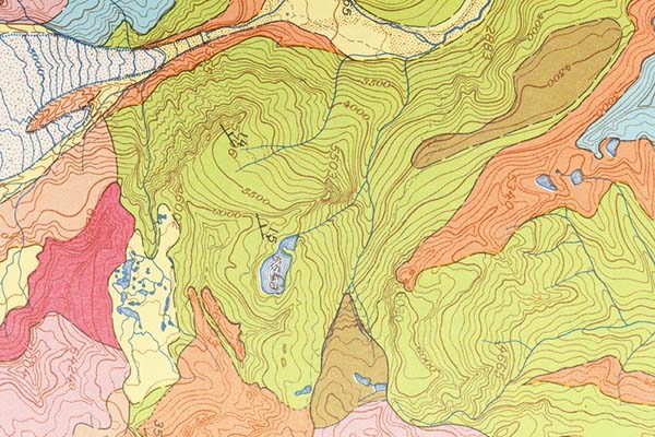 Topographical map