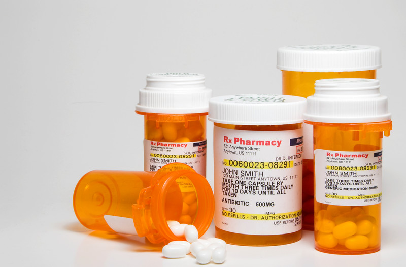 Prescription pill bottles
