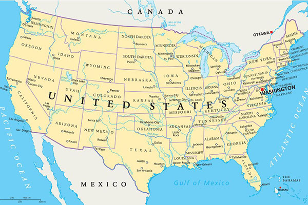 US map