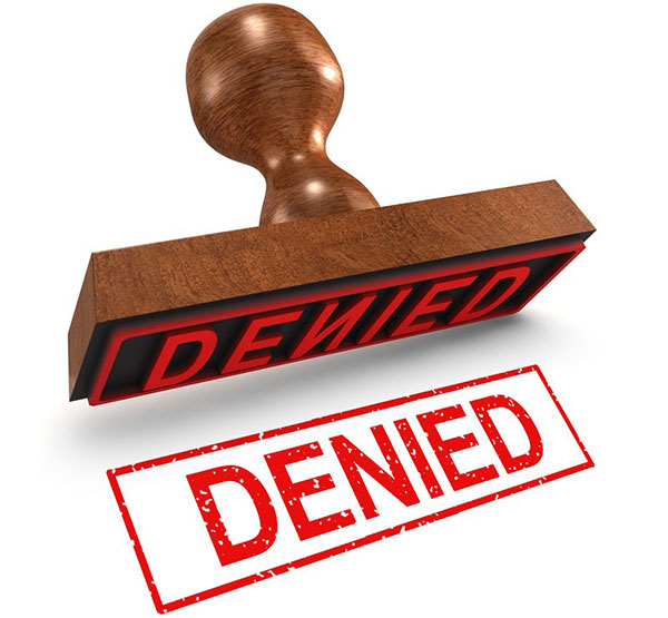 Denied stamp