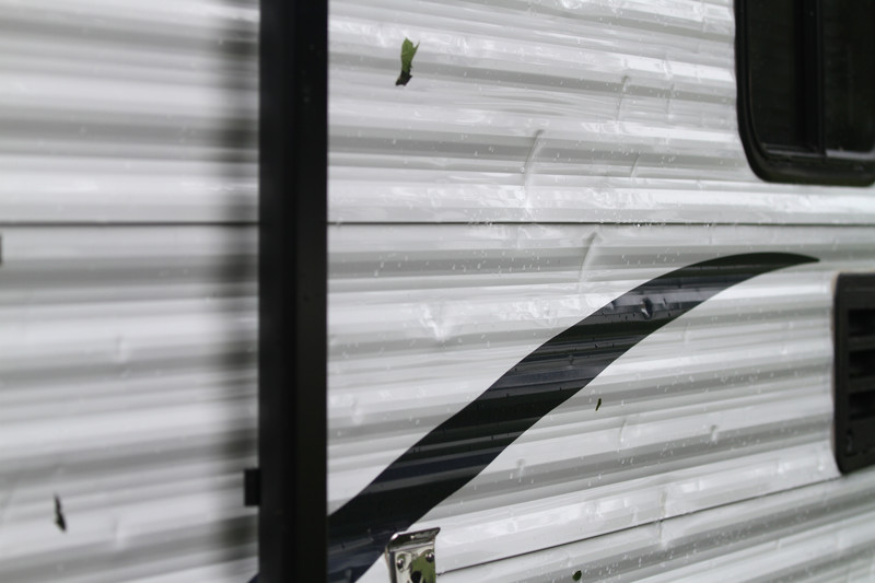 RV hail damage