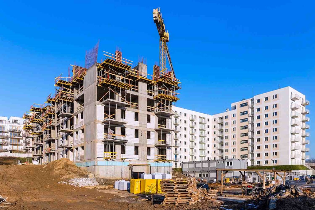 New Complex of Apartment Buildings Under Construction