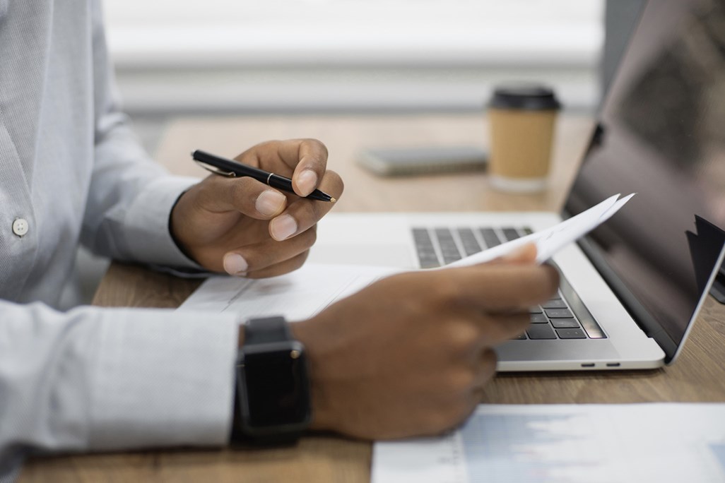 woman viewing online content