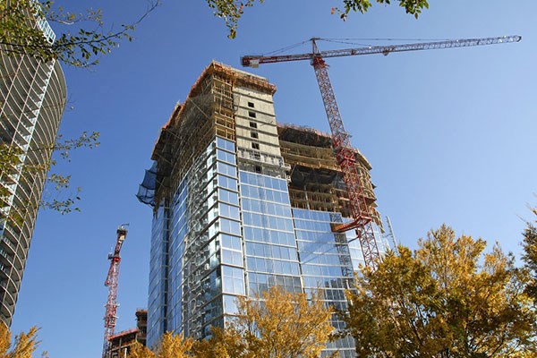 Skyscraper being built