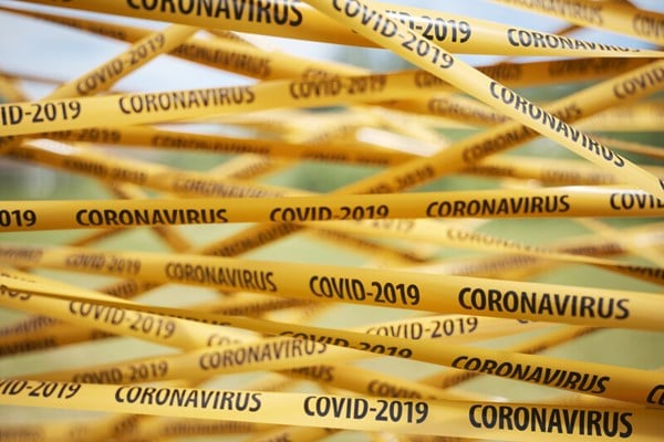 COVID-19 yellow tape