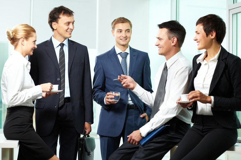 Group of businesspeople talking