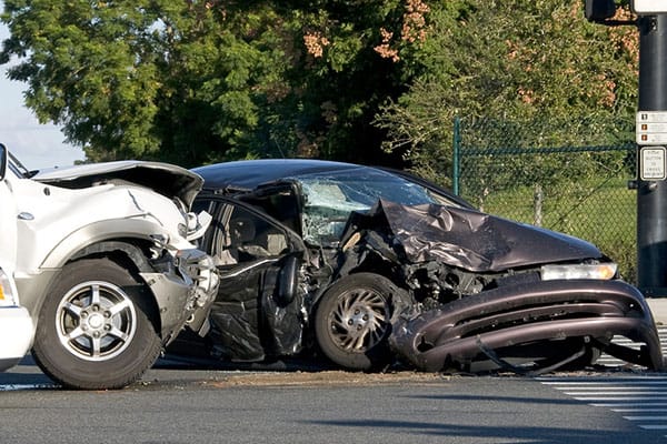 Two car collision