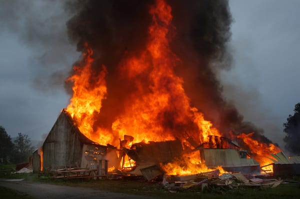 Barn fire