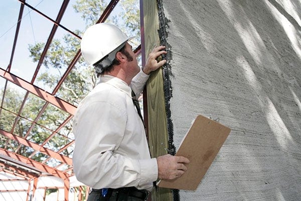 Building inspection stucco
