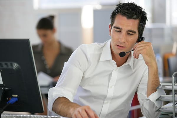 Sales caller nervous