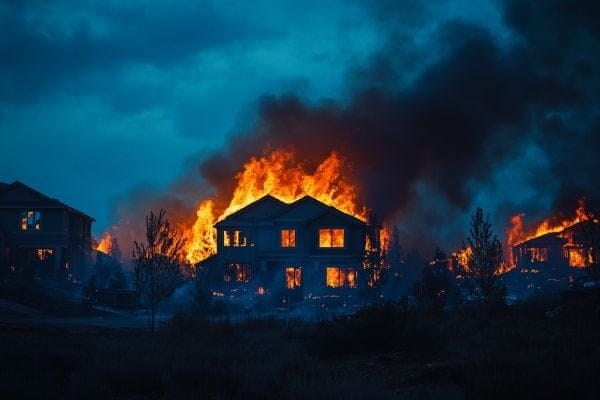 neighborhood on fire