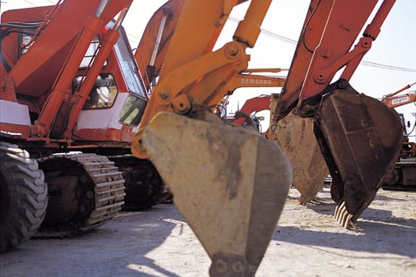 A line of loaders