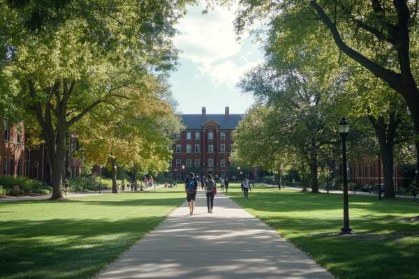 a college campus